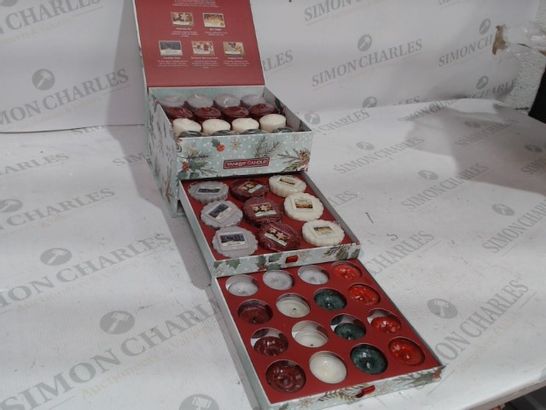 YANKEE CANDLE LIMITED EDITION FESTIVE WAX ASSORTMENT IN TIERED BOX