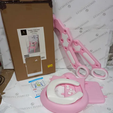 BOXED TODDLER TOILET SEAT WITH LADDER - SELF ASSEMBLY, WITH INSTRUCTIONS