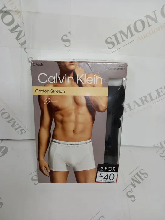 PACK OF 2 CALVIN KLEIN TRUNKS SIZE M