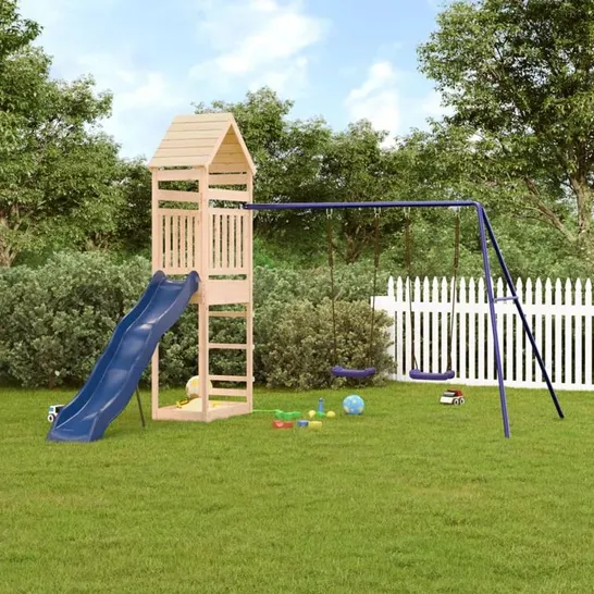 BOXED GRYGLA FREEPORT PARK PINE SWING SET (3 BOXES)