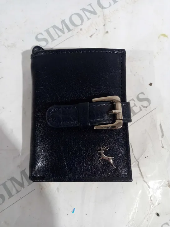 ASHWOOD GENUINE LEATHER WALLET NAVY