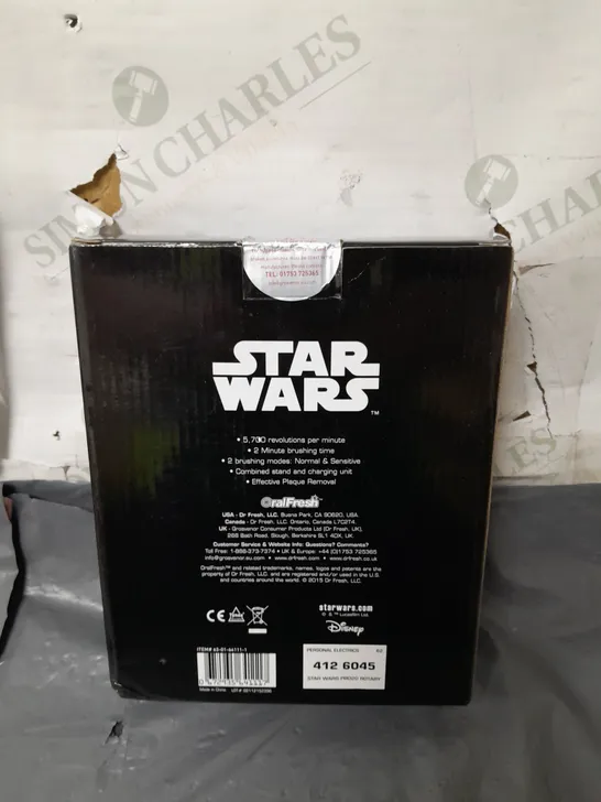 BOXED STARWARS PRO20 ROTARY TOOTHBRUSH 