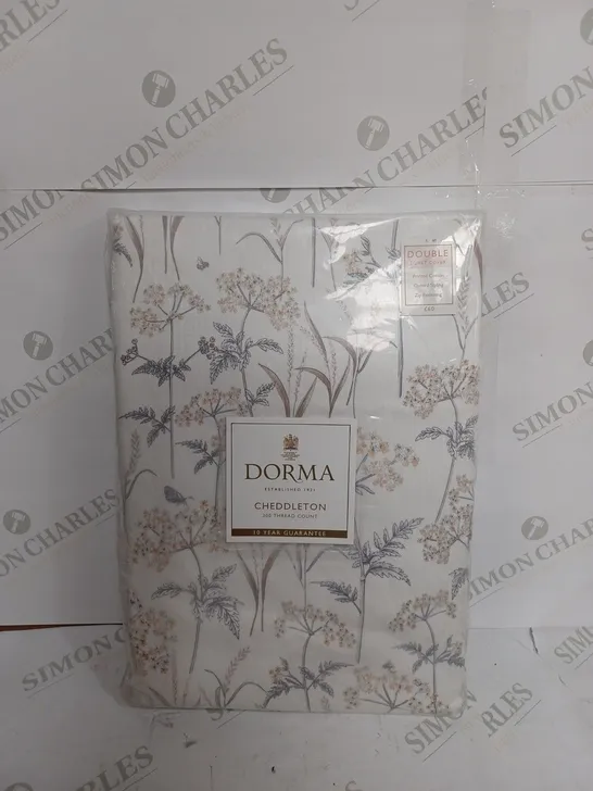 DORMA CHEDDLETON DOUBLE DUVET COVER PRINTED COTTON