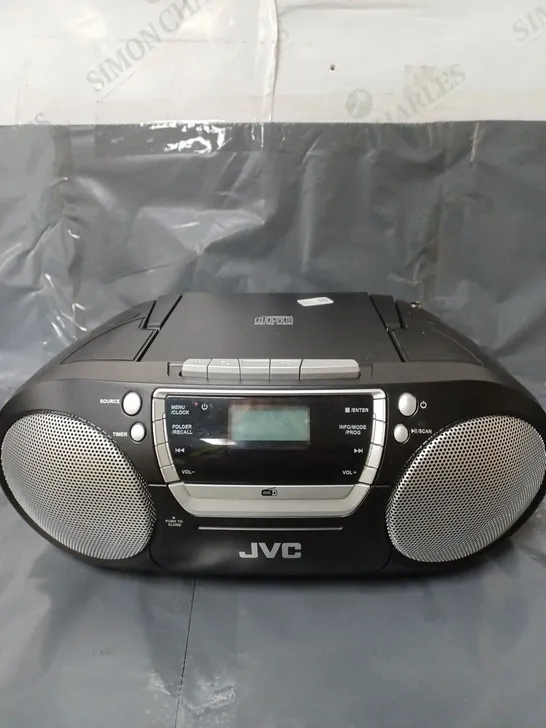 UNBOXED JVC PORTABLE STEREO BLACK