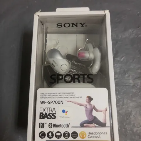 SONY SPORTS WIRELESS BLUETOOTH HEADPHONES WF-SP700N