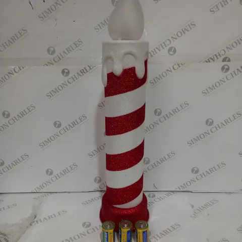 BOXED MR CHRISTMAS INDOOR/OUTDOOR 24" LIGHT UP CANDLE