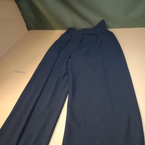 WOMENS YUPPIE POWER WIDE LEG TROUSERS SIZE 8