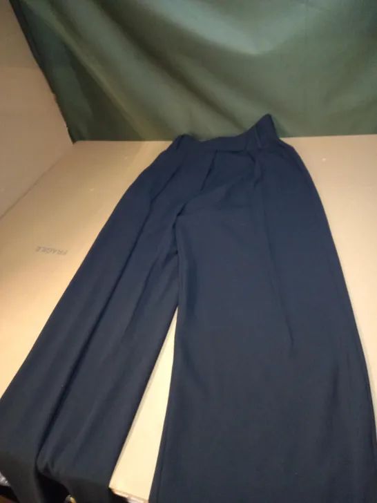 WOMENS YUPPIE POWER WIDE LEG TROUSERS SIZE 8