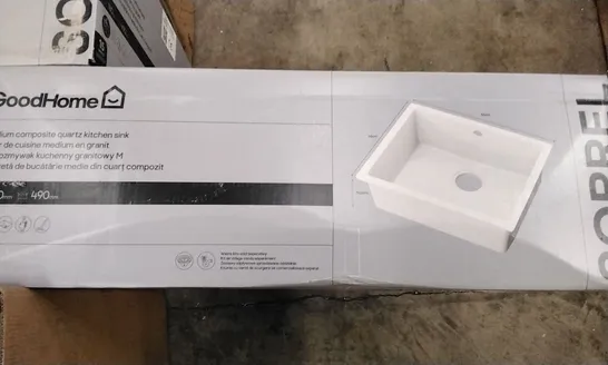 BOXED SORREL MEDIUM COMPOSITE QUARTZ KITCHEN SINK