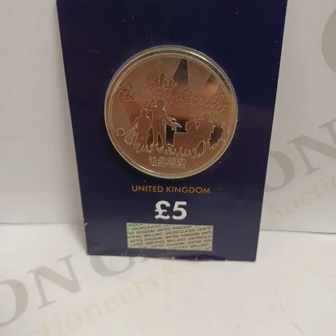 `THE ROLLING STONES` COLLECTABLE £5 COIN