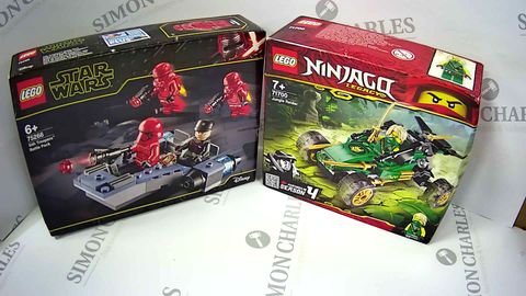 2 ASSORTED LEGO PRODUCTS TO INCLUDE; NINJAGO LEGACY JUNGLE RAIDER AND STAR WARS SITH TROOPERS BATTLE PACK