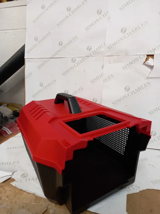 UNBRANDED LAWNMOWER BASKET IN RED & BLACK