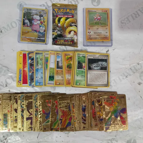 LOT OF ASSORTED POKÉMON TRADING CARDS W. GOLD EDITION SET