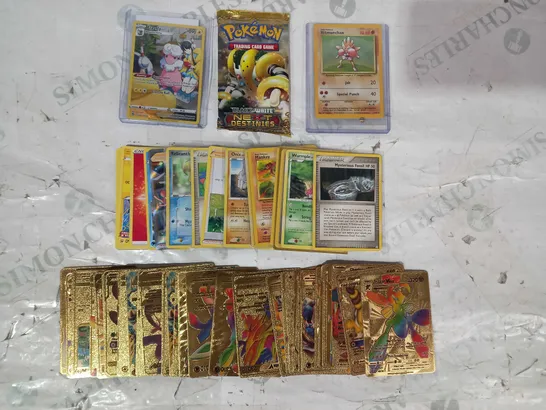 LOT OF ASSORTED POKÉMON TRADING CARDS W. GOLD EDITION SET