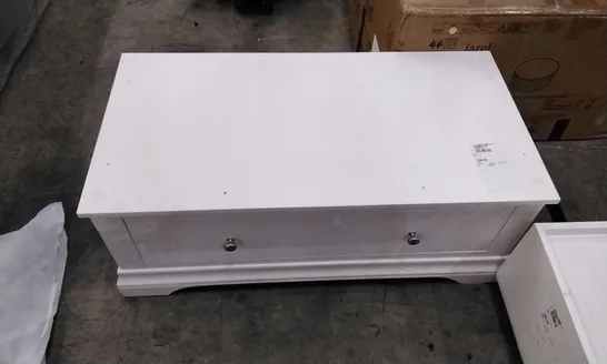 DESIGNER WHITE CHEST 1 DRAWER