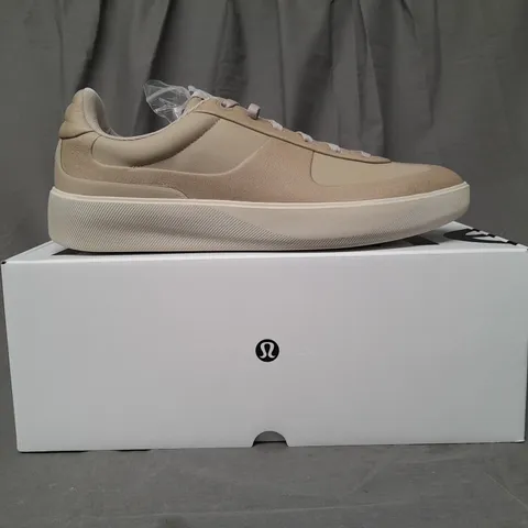 BOXED PAIR OF LULULEMON CITYVERSE SNEAKERS IN SANDSTONE UK SIZE 11.5