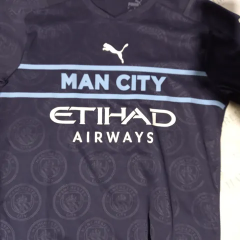 PUMA MANCHESTER CITY T-SHIRT IN NAVY SIZE M