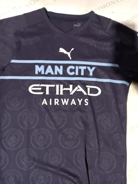 PUMA MANCHESTER CITY T-SHIRT IN NAVY SIZE M