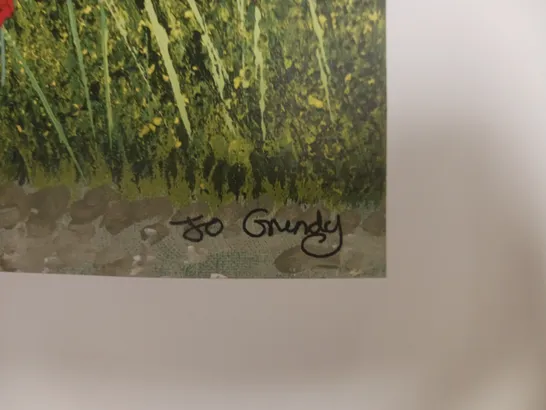 JO GRUNDY SIGNED 'CANOLA FIELDS' ART PRINT (51 X 100CM)