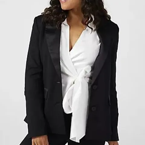 WYNNE COLLECTION TUXEDO JACKET BLACK LARGE