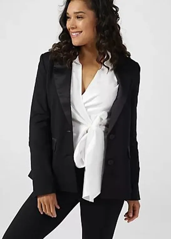 WYNNE COLLECTION TUXEDO JACKET BLACK LARGE