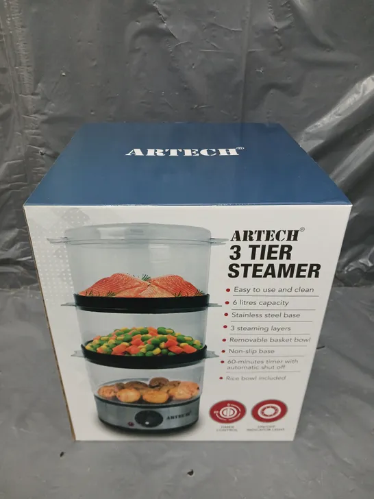 BOXED ARTECH 3 TIER STEAMER