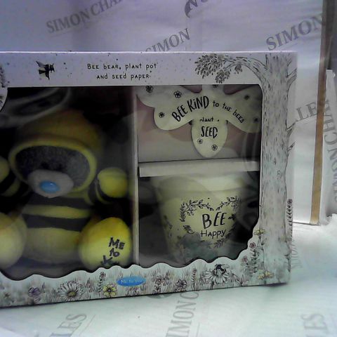 BEE HAPPY - BEE BEAR PLANY POT AND SEED PAPER