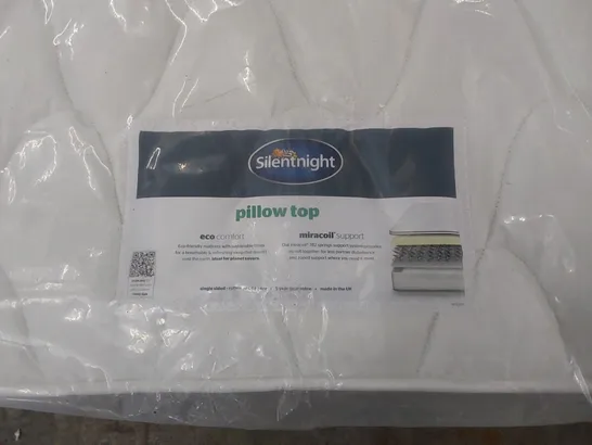 QUALITY BAGGED SILENTNIGHT PILLOWTOP MIRACOIL ECO COMFORT 120CM SMALL DOUBLE MATTRESS 