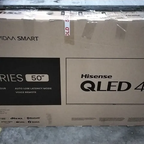 BOXED HISENSE E7 SERIES QLED 4K 50" TV