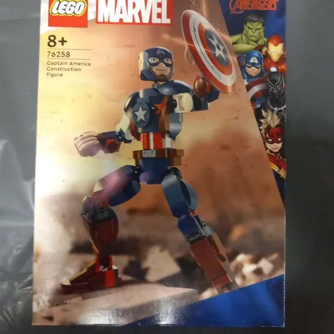 BOXED LEGO MARVEL 76258 CAPTAIN AMERICA CONSTRUCTION FIGURE 