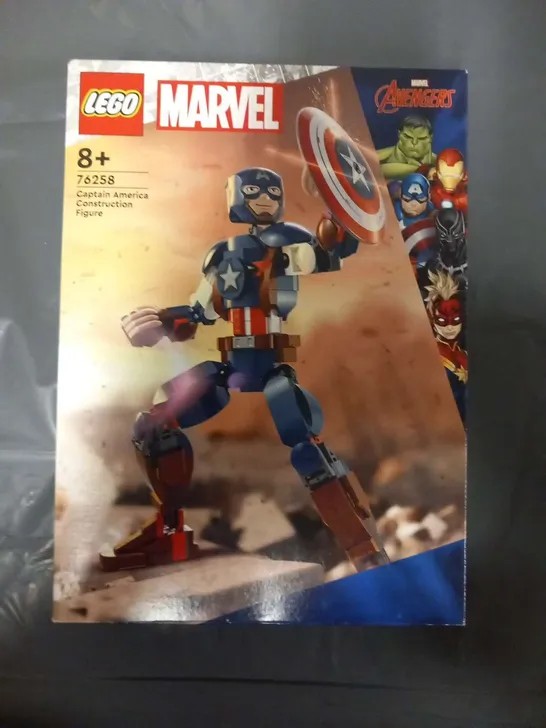 BOXED LEGO MARVEL 76258 CAPTAIN AMERICA CONSTRUCTION FIGURE 