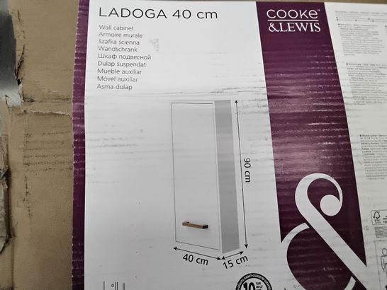 BOXED COOKE AND LEWIS LADOGA 40CM X 15CM  WALL CABINET 
