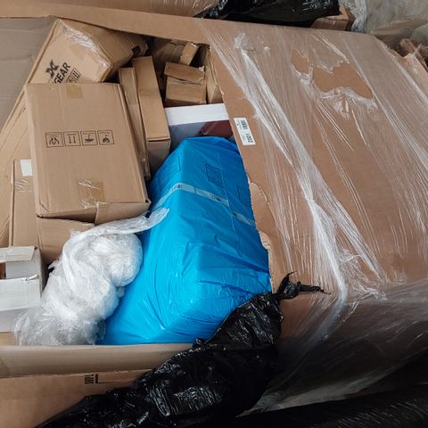 PALLET OF ASSORTED ITEMS, TO INCLUDE , STAINLESS STEEL KITCHEN MIXER TAP, NAVARIS DRINK DISPENCER & STAND, BOXED AUTOMATE COUNTER TOP COOKER, BOXED STAND FOOD MIXER, TOILET SEAT.