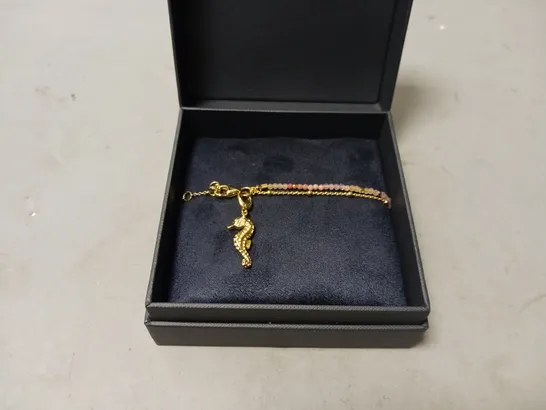 BOXED ASTLEY CLARKE SEA HORSE GOLD BRACELET