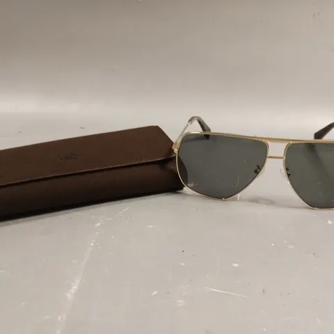 PRAGNELL TINTED GOLD COLOUR FRAMED SUNGLASSES	