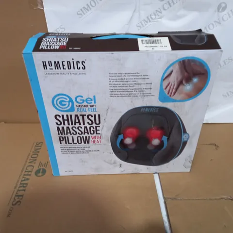 BOXED HOMEDICS GEL SHIATSU MASSAGE PILLOW