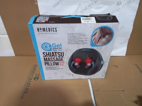 BOXED HOMEDICS GEL SHIATSU MASSAGE PILLOW