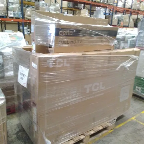 PALLET OF APPROXIMATELY 10 UNPROCESSED RAW RETURN TELEVISIONS TO INCLUDE;