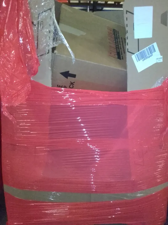 PALLET OF ASSORTED ITEMS TO YOGA MAT, ROUND BALLOON ARCH STAND, FAKE SWORD ETC ETC