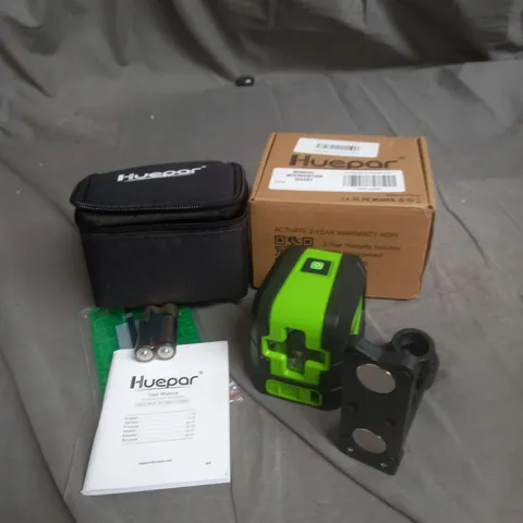 BOXED HUEPAR 9011G CROSS LINE GREEN LASER LEVEL