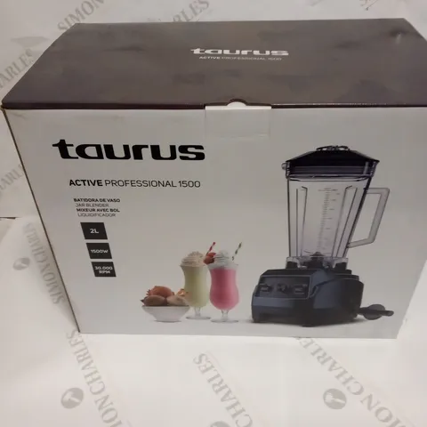 BRAND NEW BOXED TAURUS ACTIVE PROFESSIONAL 1500 JAR BLENDER 2L JB1501