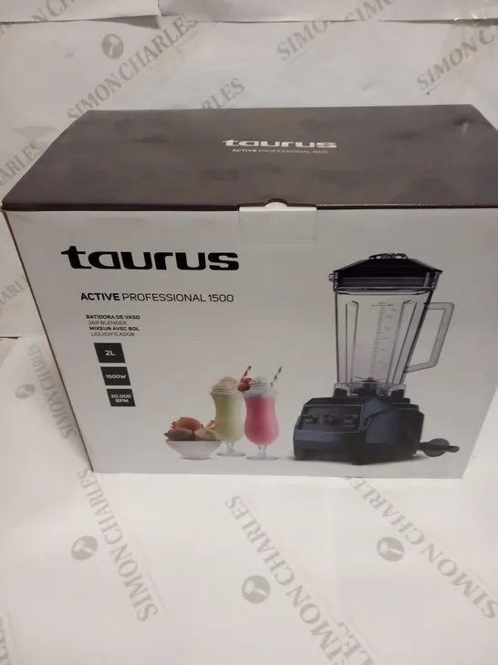 BRAND NEW BOXED TAURUS ACTIVE PROFESSIONAL 1500 JAR BLENDER 2L JB1501