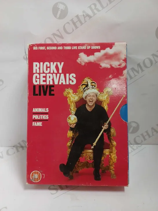 RICKY GERVAIS LIVE 3 DISC BOX SET