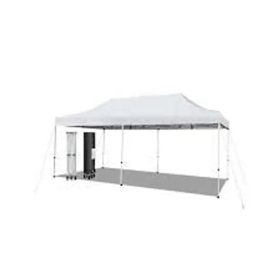 BOXED COSTWAY 10 X 20 FEET OUTDOOR POP-UP PATIO FOLDING CANOPY TENT - WHITE