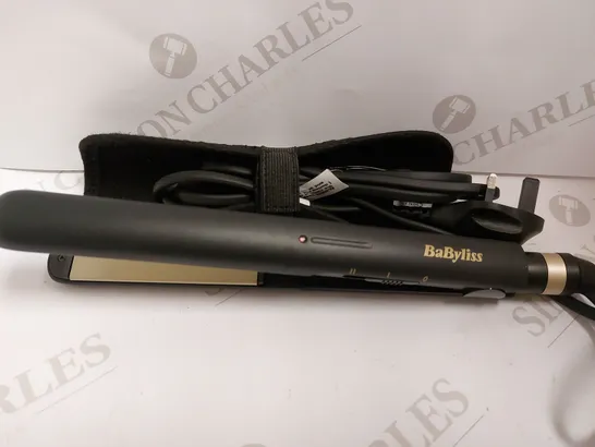 BABYLISS HAIR STRAIGHTENERS WITH HEAT PAD - BLACK 