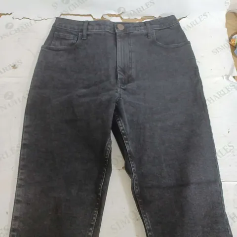 LUCY & YAK BLACK DENIM SOHO JEANS - UK 12R