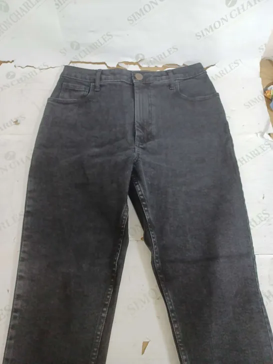 LUCY & YAK BLACK DENIM SOHO JEANS - UK 12R