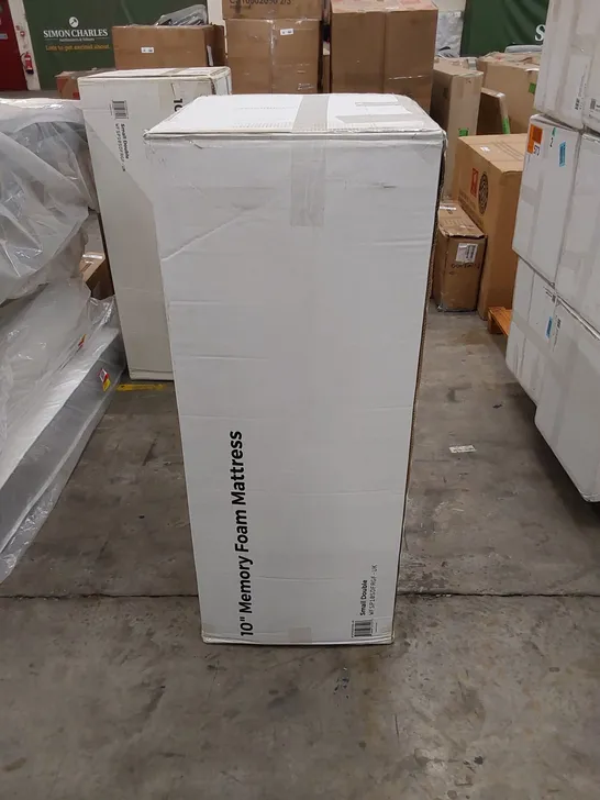 BOXED 10" MEMORY FOAM 4FT SMALL DOUBLE MATTRESS 