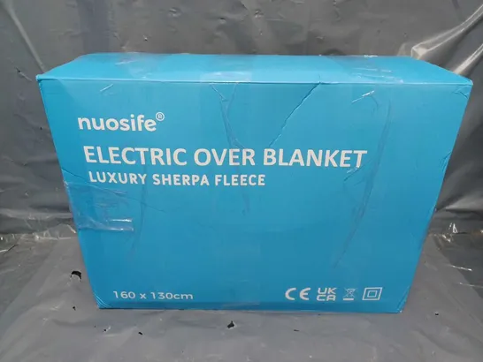 BOXED NUOSIFE ELECTRIC OVER BLANKET IN GREY - 160x130cm