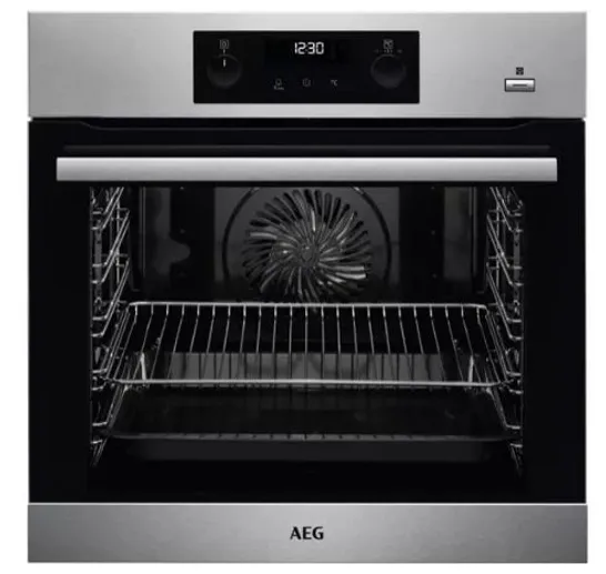 AEG 6000 SERIES INTEGRATED STEAM BAKE SINGLE MULTI FUNCTION ELECTRIC OVEN STAINLESS STEEL MODEL BPS356020M RRP £592